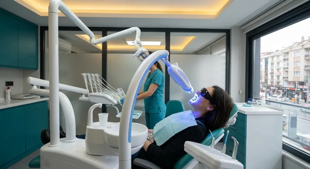 Professional teeth whitening procedure in Turkey